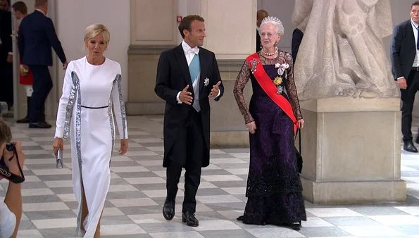 Crown Princess Mary wore Lasse Spangenberg Copenhagen Dress. Princess Marie is wearing a new Rikke Gudnitz gown and new Tiara