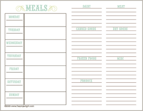 Eat Live Grow Paleo : Plan your week and keep track of your Menu Plans