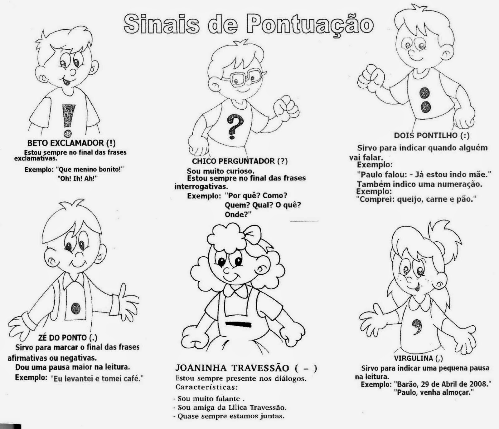 Exemplos De Frases Com Sinais De Pontuação