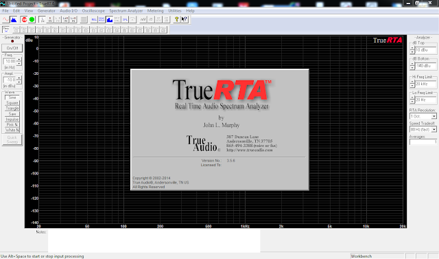 Download TrueRTA, Software Audio Gratis Untuk Menyesuaikan Karakteristik Frekuensi Amplitudo Speaker