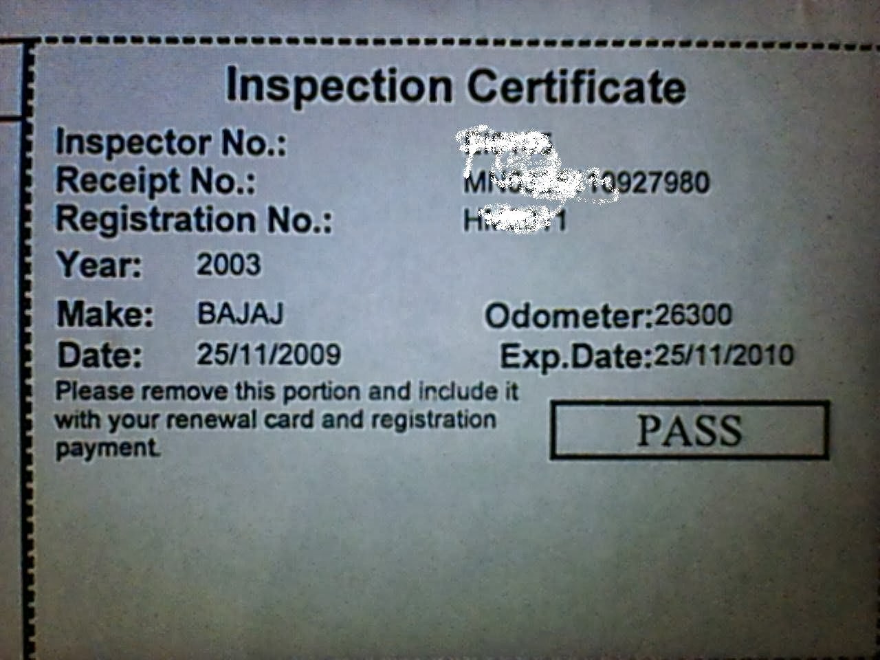 atampahura අටම්පහුර vehicle emissions inspection certificate මිහිමඩල