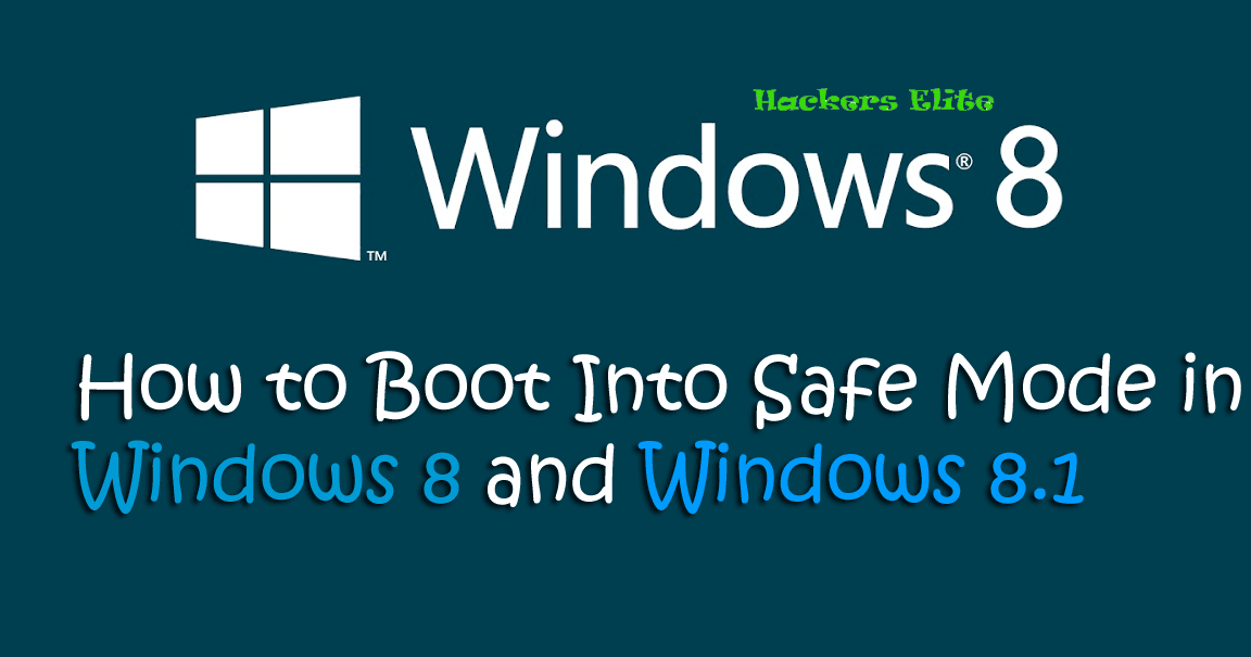 Enable or Disable F8 button (Safe Mode) in Windows 8/8.1 | Hackers Elite