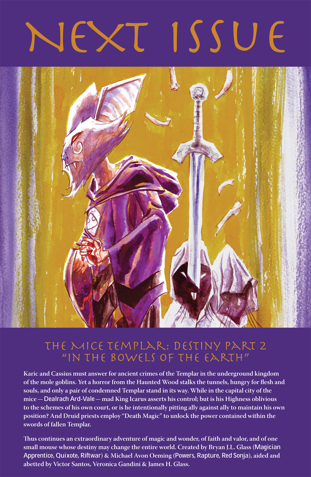 The Mice Templar Volume 2: Destiny issue 1 - Page 31