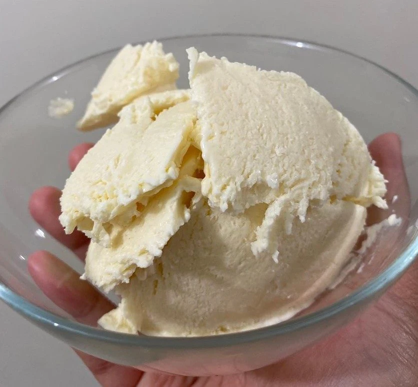 delicious kesong puti or white cheese ice cream