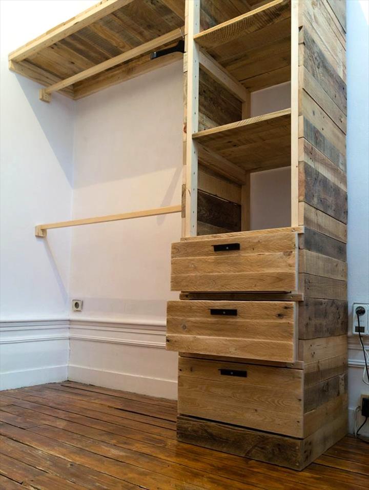 Closet De Pallet Completo com Materiais e Medidas Parte um