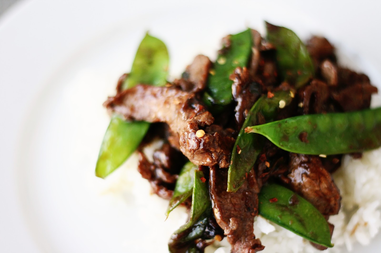 Asian Beef With Snow Peas 108
