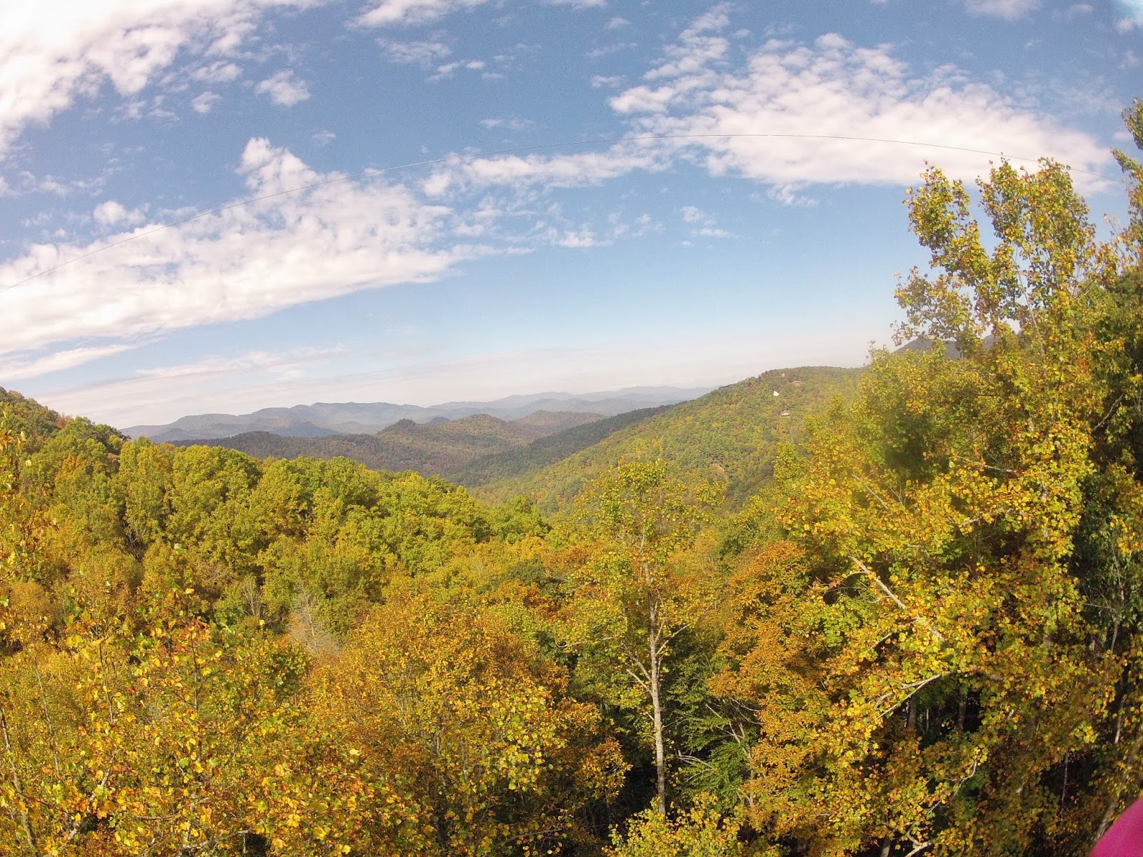 Ziplining Across the USA Tuesday October 22 Highlands Aerial Park Scaly Mountain, North Carolina