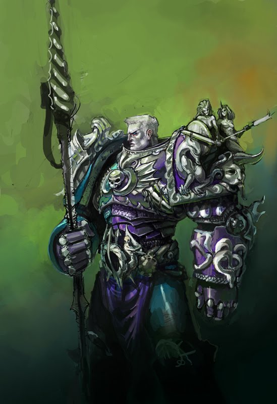 The XIth Primarch sketch to final