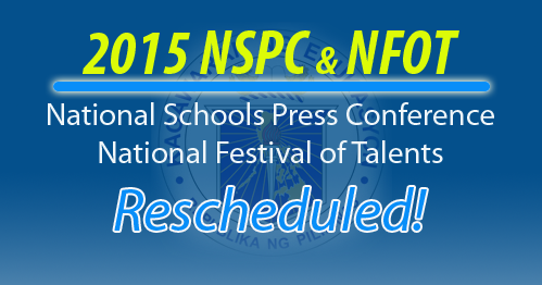 2015 National Schools Press Conference and National Festival of Talents new schedule