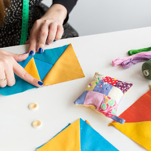 DIY with Patchwork Fabric Quilting Process