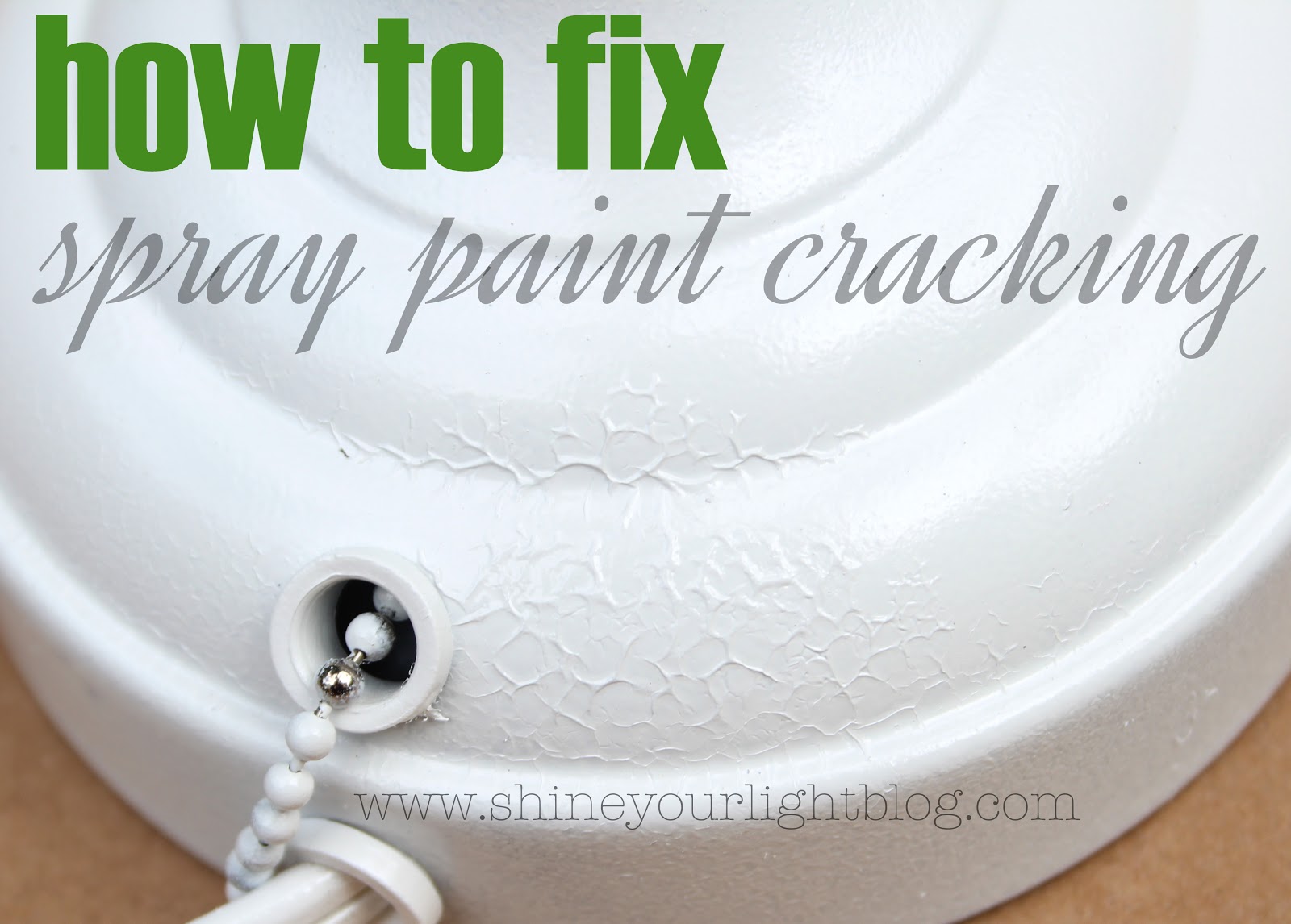 How to Fix Spray Paint Wrinkle 