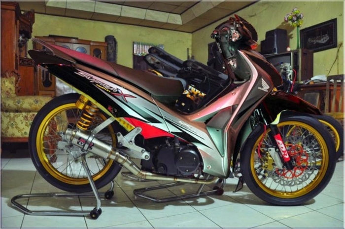 modifikasi honda supra x 125 53 terbaru