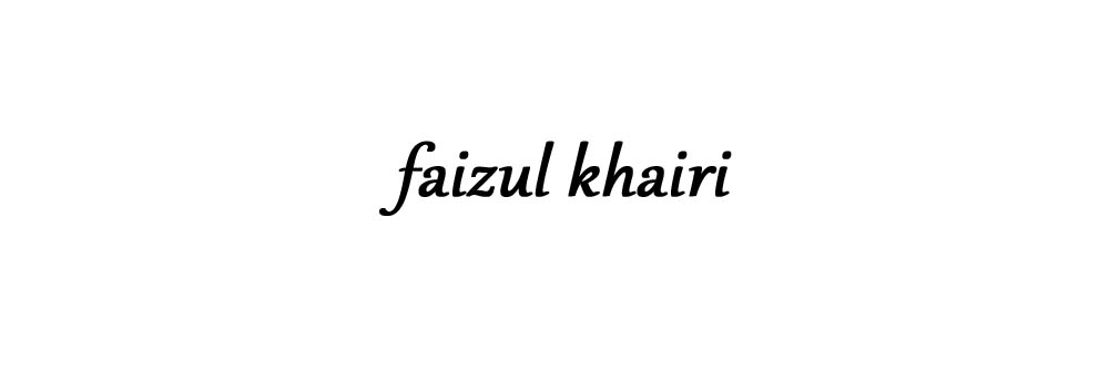 Faizul Khairi : When pictures tell the story
