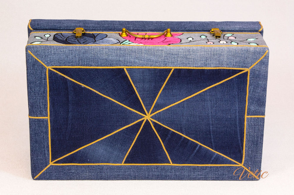 Jeans Suitcase for Needlework