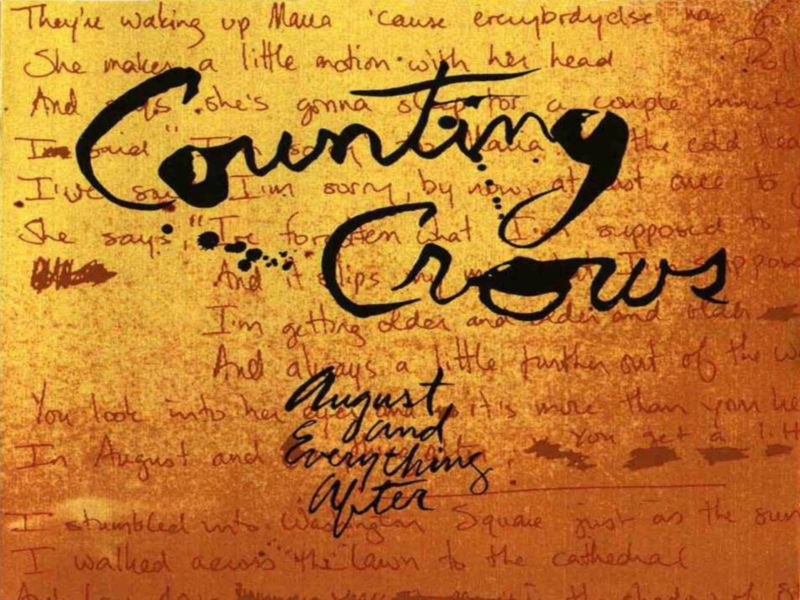 AUGUST AND EVERYTHING AFTER Counting Crows Todo Rock