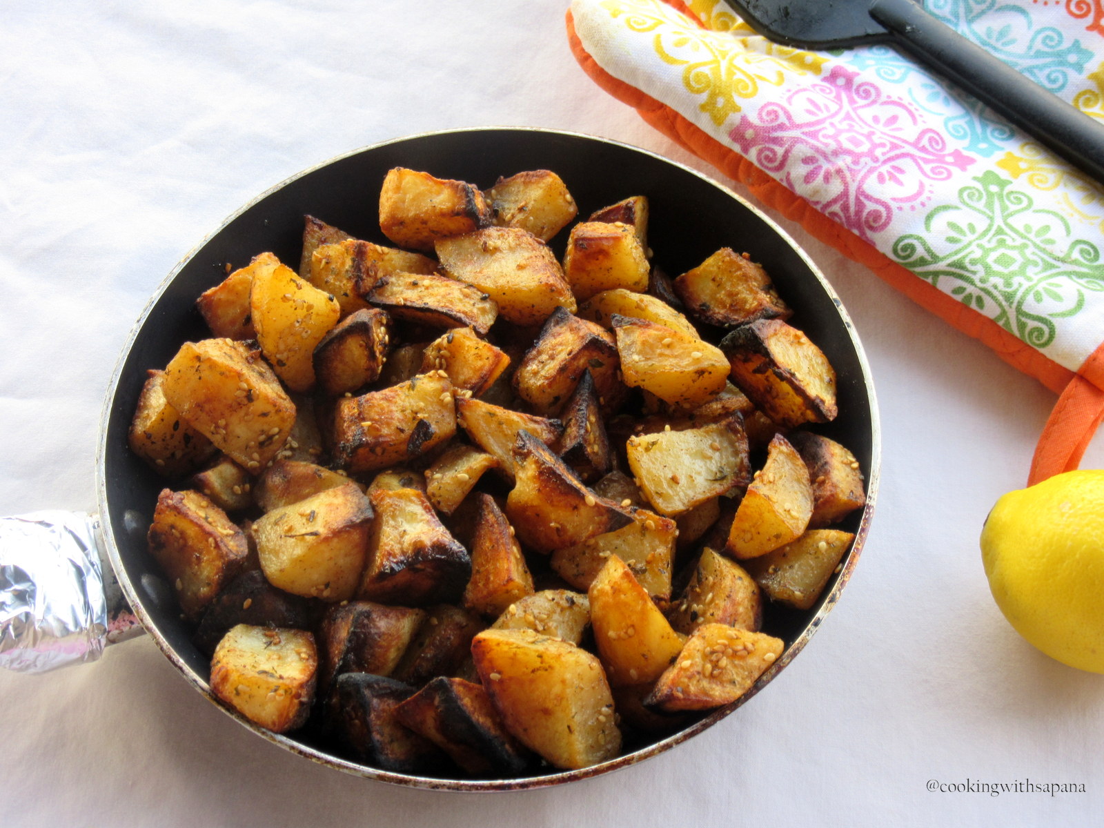 Roasted Potatoes with Homemade Za'atar Cooking With Sapana