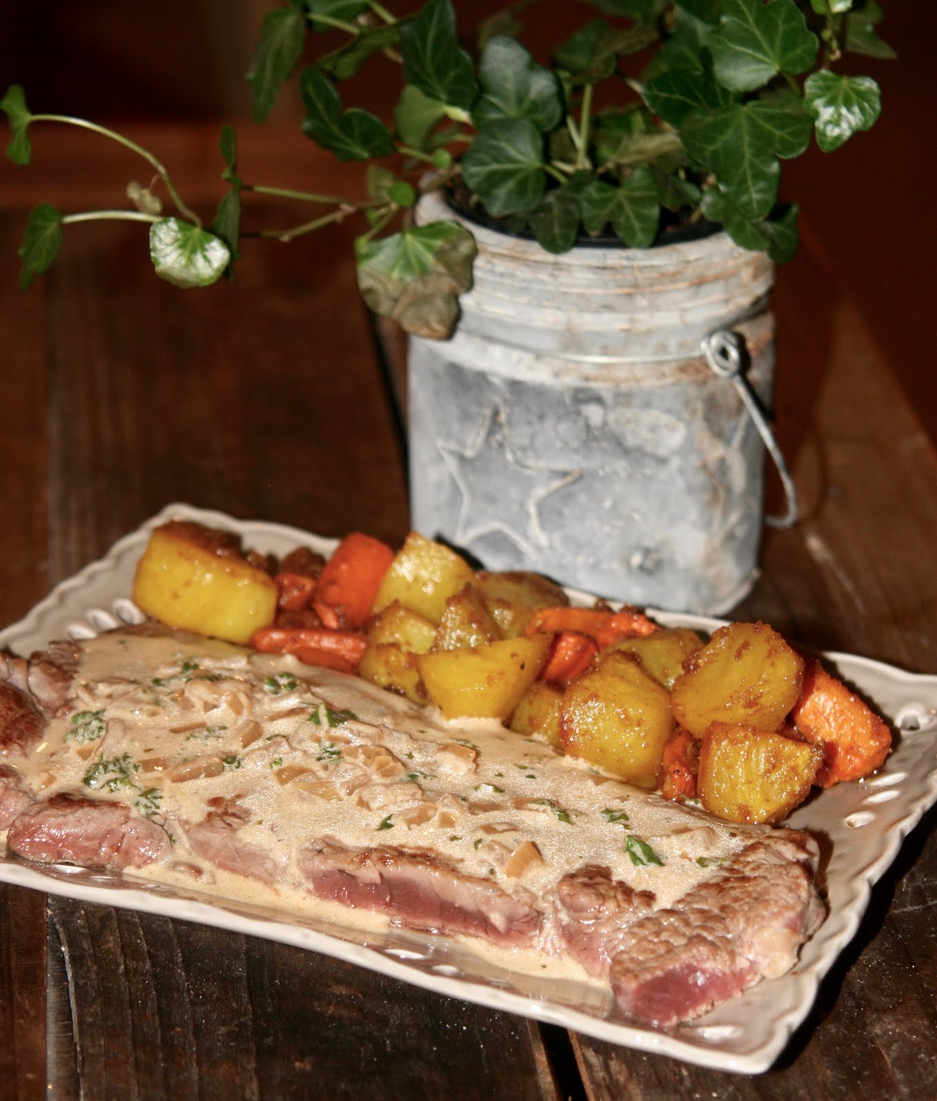 FAUX FILET SAUCE À L'ECHALOTE