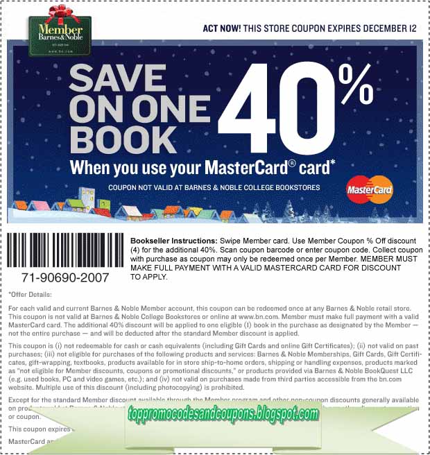 Free Promo Codes and Coupons 2023 Barnes and Noble Coupons