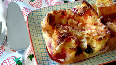 Pastel de pan duro, sin lactosa (al microondas)
