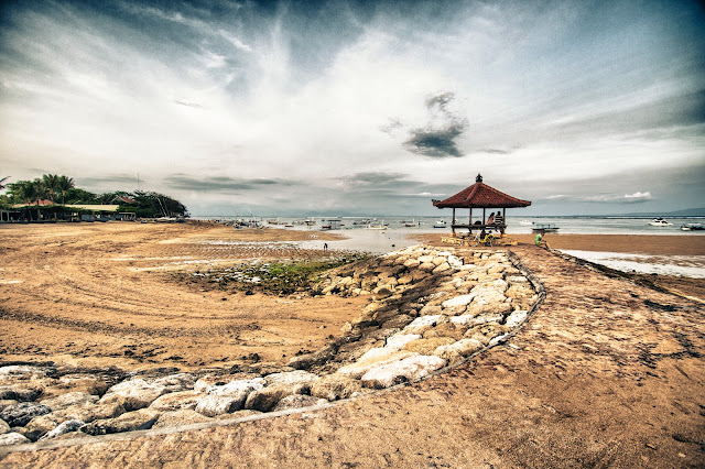Lungomare e spiaggia di Sanur, Bali
