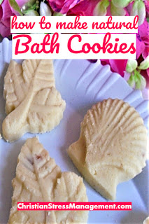 How to make natural bath cookies with essential oils