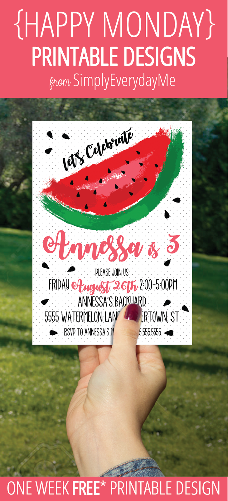 Simplyeverydayme Watermelon Party