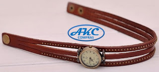 Reloj Mujer Punk Cuero