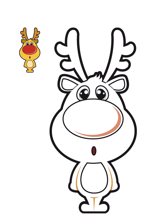 Banco de Imagenes y fotos gratis: Renos de Navidad para Colorear, parte 1 Banco de Imagenes y fotos gratis: Renos de Navidad para Colorear, parte 1