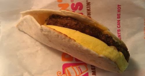Grassy Knoll Institute: Dunkin Donuts – Sausage Egg And Cheese Wrap