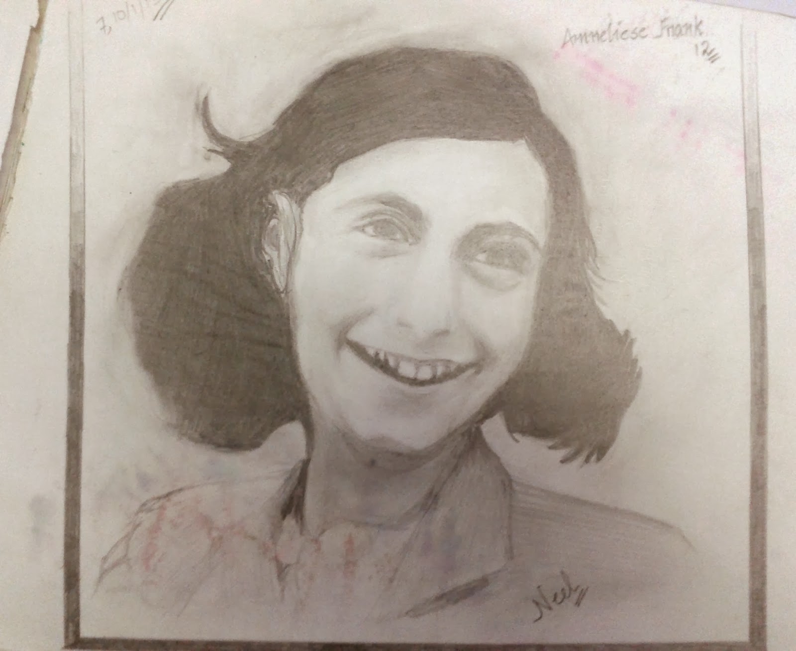 ...just that I like to draw The Anne Frank story...