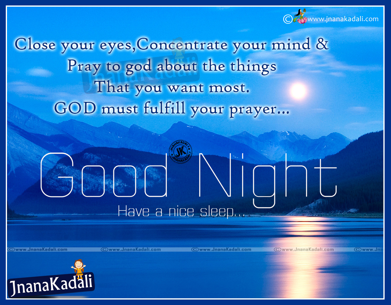 New Good night Inspiring Messages in English | JNANA KADALI.COM ...