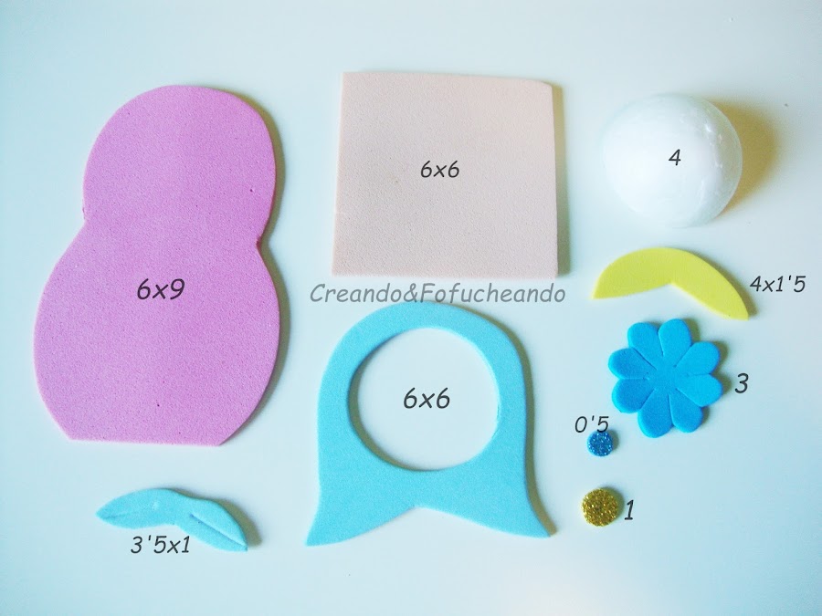 piezas-y-medidas-matrioska-bola-numero-4-cartel-con-fofuchas-matrioskas-en-goma-eva