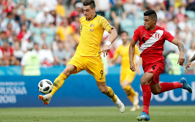 Australia vs Peru at FIFA World Cup 2018, Australia fall at the last as Peru score two in final World Cup group game
