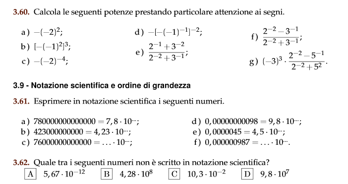 Esercizi Notazione Scientifica E Ordine Di Grandezza Con Soluzioni Matematica per le prime classi IPSEOA: febbraio 2016