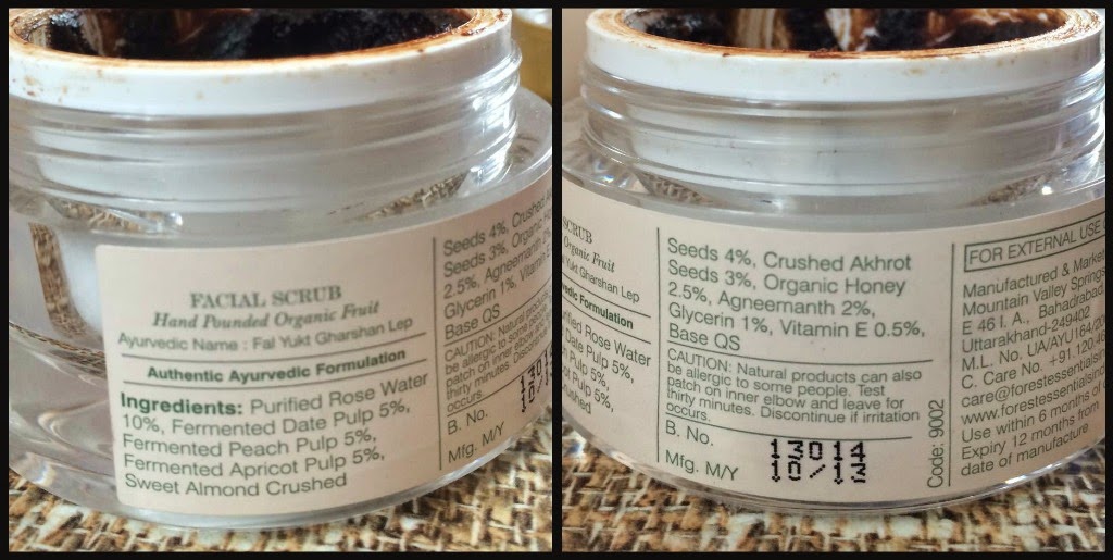 The Fashion and Makeup Review Blog Forest Essentials Facial Scrub