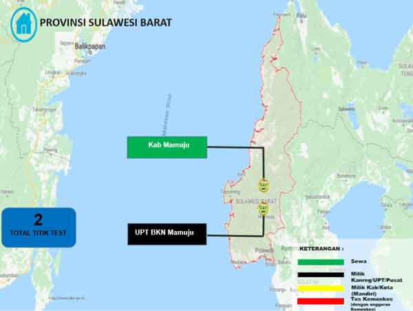Lokasi Tes Cat BKN Propinsi Sulawesi Barat Lokasi Tes Cat BKN Propinsi Sulawesi Barat
