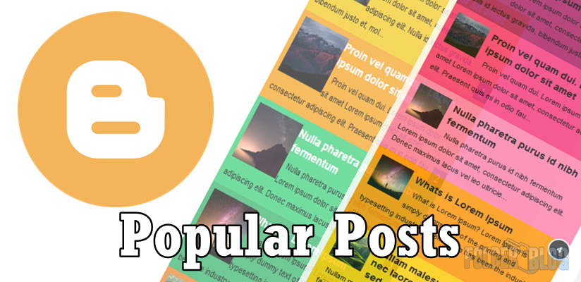Cara membuat Widget Popular Post berwarna pada Blogspot