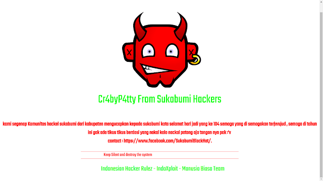 Hacker Ucapkan Selamat Di HUT Kota Sukabumi Ke 104