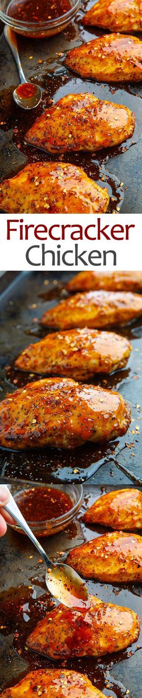Sweet and spicy baked chicken that is both packed with flavour and nice and light!