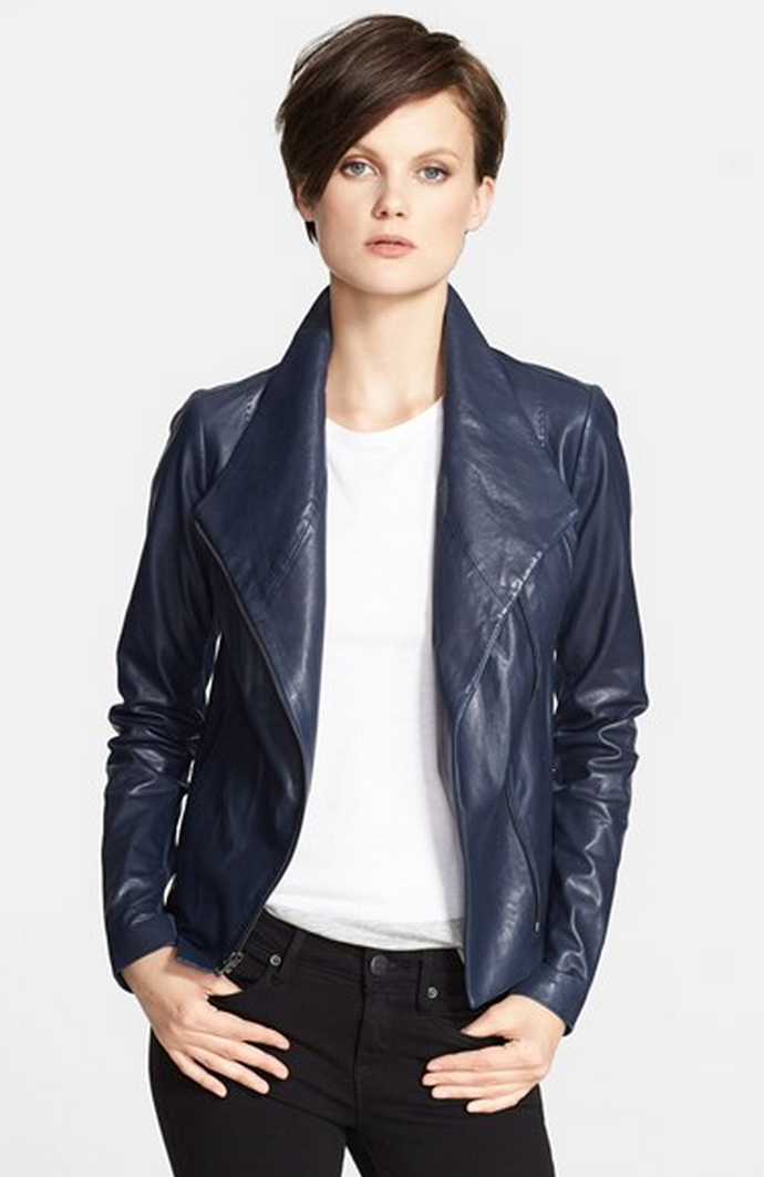 My Superficial Endeavors 3rd Vince Leather Scuba Jacket in Mallard!