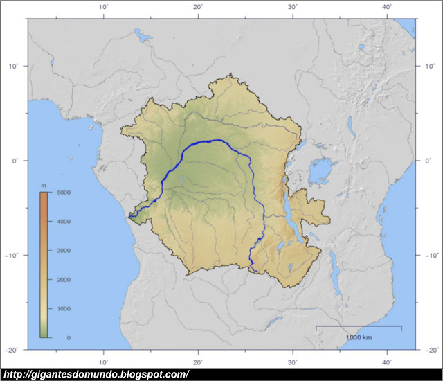 mapa Rio Congo