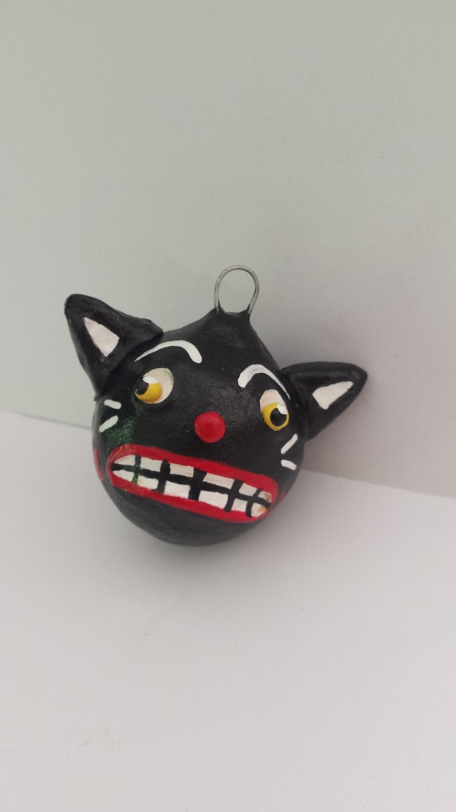 Magikal Seasons Yikes Scared Black Cat Ornament