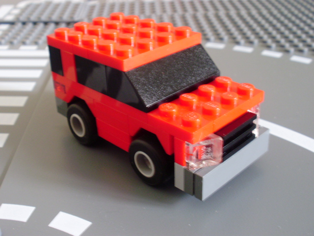 MOC LEGO VW Polo vermelho