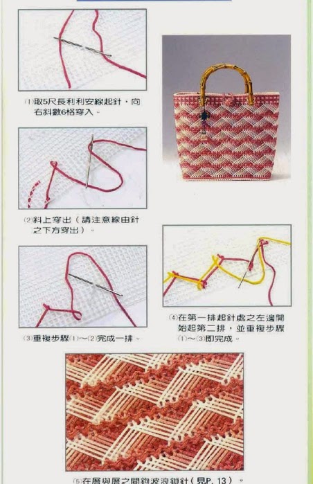Схемы сумок на пластиковой канве