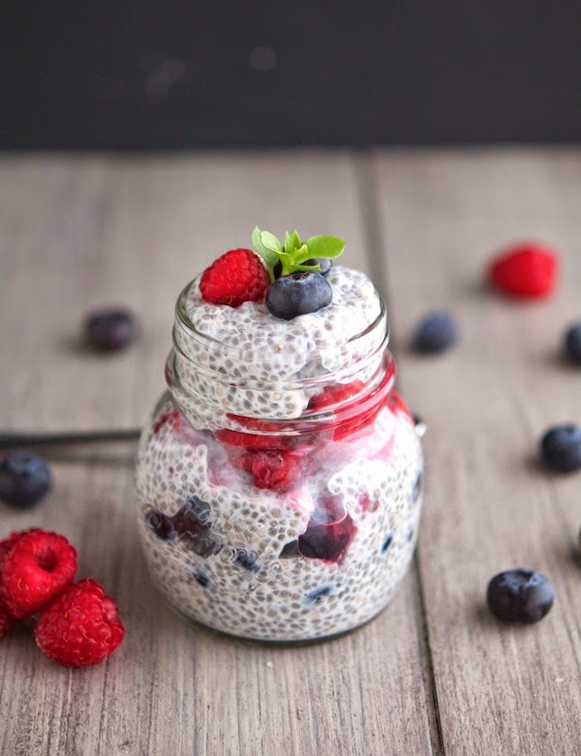 Vanilla Berry Chia Pudding