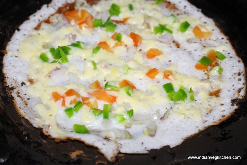 IndianVegKitchen Cheese Dosa Kids Friendly Tiffin Recipe