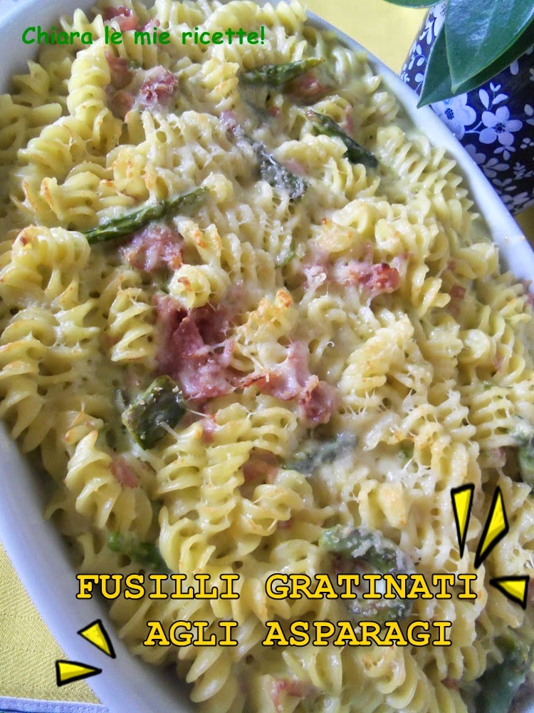 fusilli gratinati agli asparagi