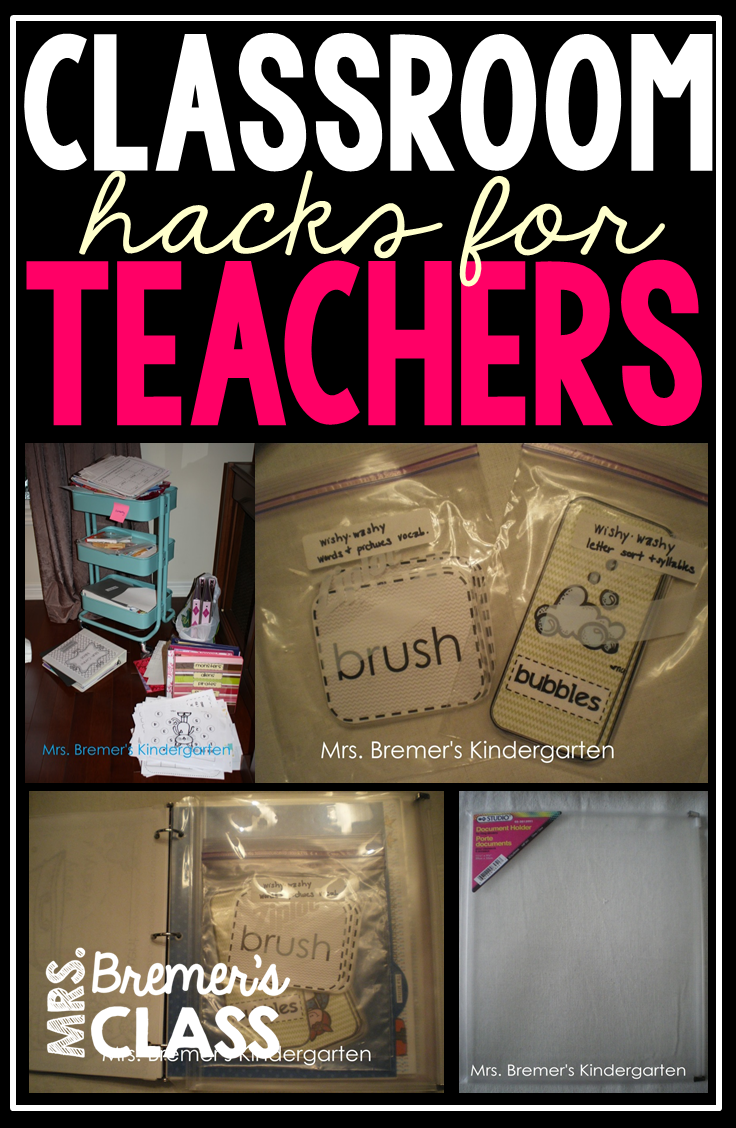 Mrs. Bremer's Class Mission Organization {Binder Storage Teacher Hacks}
