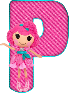 Abecedario Rosado Lalaloopsy. Pink Alphabet Lalaloopsy.