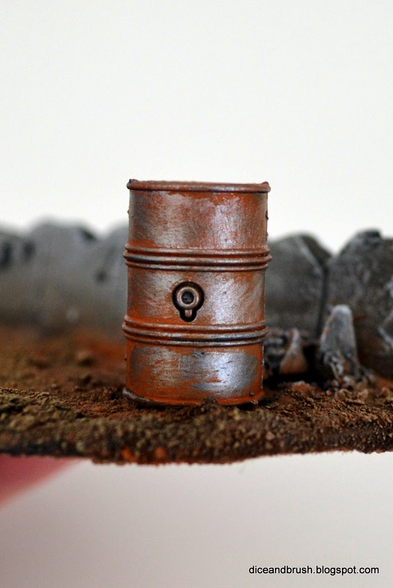 Dice and Brush Tutorial To paint worn and rusted metal (Easy)